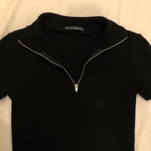 Brandy Melville quarter zip top
